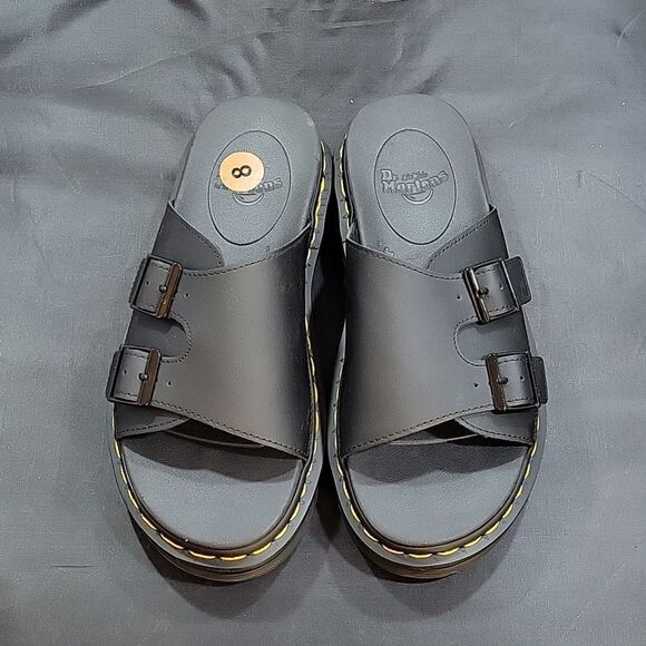 BRAND NEW Dr. MARTENS UNISEX DAX SLIDE HYDRO B SANDAL - Picture 3 of 16
